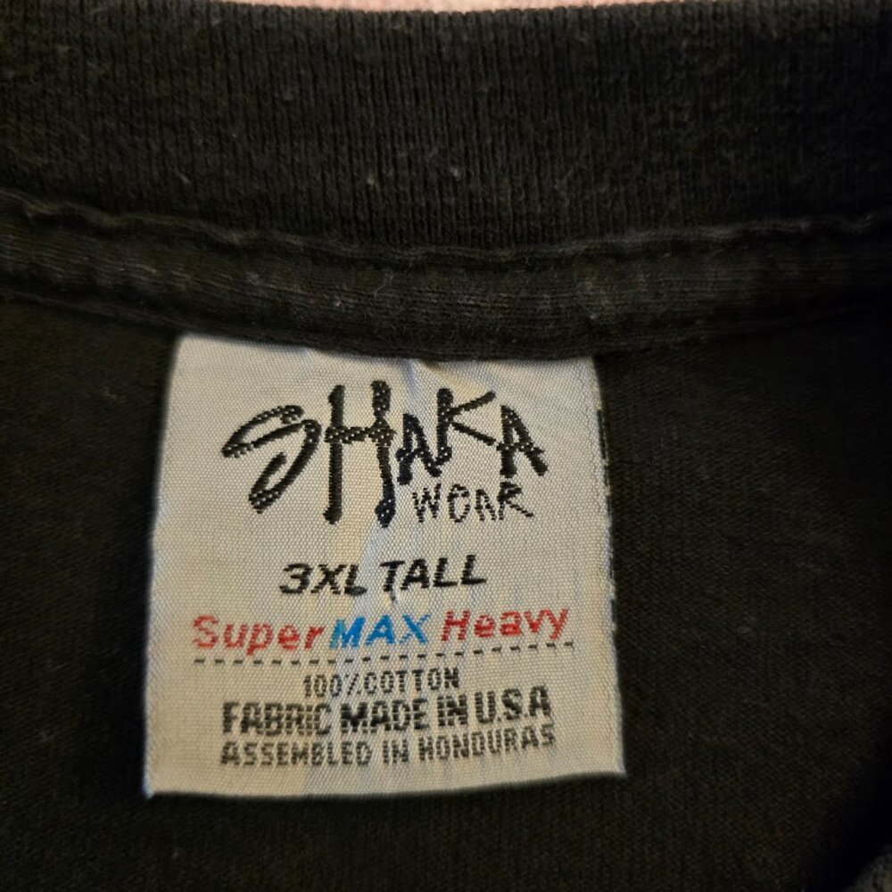 SHAKA WEAR BLACK GRAPHIC TSHIRT PINK PANTHER RHINESTONE GUITAR SIZE 3XL TALL - Picture 2 of 9